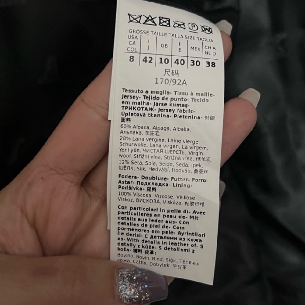 Maxmara Teddy Jacket Black - image 8